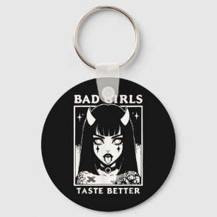 Vintage Bad Girls Taste Better Tattoos Lovers For Key Ring