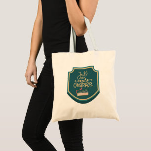 Vintage Badge Clean Tote Bag just one more chapter