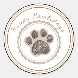 Vintage Badge Modern Dog Lover Sticker 