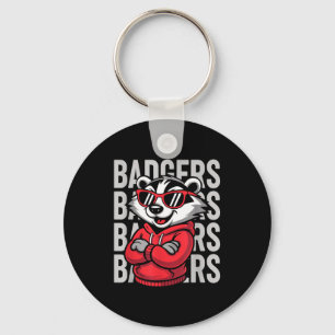 Vintage Badger Gift For Men Women Boys Girls Kids  Key Ring
