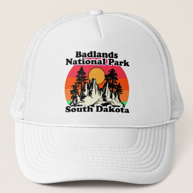 Vintage Badlands National Park Trucker Hat (Front)