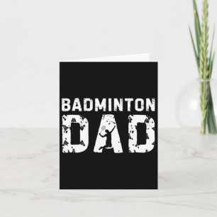 Vintage Badminton Dad Sport Family Father's Day Card