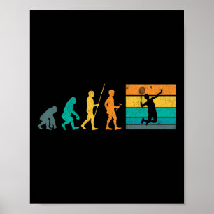 Vintage Badminton Evolution Shuttle Retro Badminto Poster