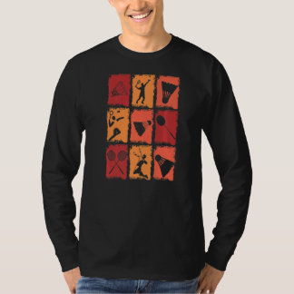 Vintage Badminton Player Badminton T-Shirt