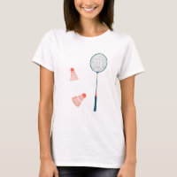 Vintage badminton print: hand drawn for you!