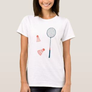 Vintage badminton print: hand drawn for you! T-Shirt