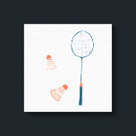 Vintage badminton print white: hand drawn for you!<br><div class="desc">Add your own text, change background colour too. Select the print size using the drop down menu above, and you can click the “edit design” button to customise the artwork to fit any size paper. Purchase a simple poster or a fully framed and matted version! Thank you for shopping my...</div>