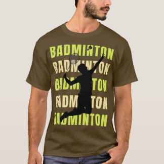 Vintage Badminton Retro Badminton Lover Badminton T-Shirt