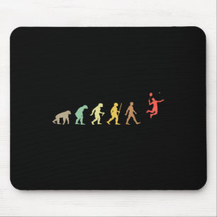 Vintage Badminton Retro Shuttle Evolution Mouse Pad