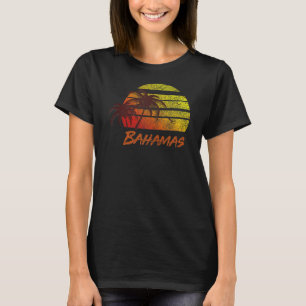 Vintage Bahamas Beach Sunset , Retro Surf Tee Tank