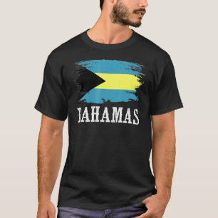 Vintage Bahamas Flag I Love Bahamas T-Shirt