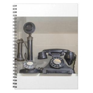 Vintage bakelite candlestick telephone notebook