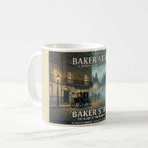 Vintage Baker Street London Travel Poster