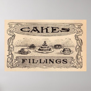 Vintage Bakery Ad Poster