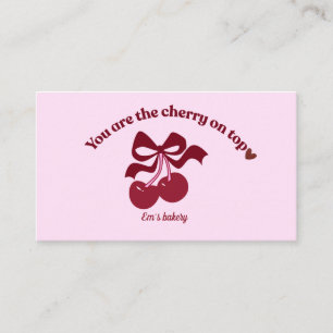 Vintage bakery business card