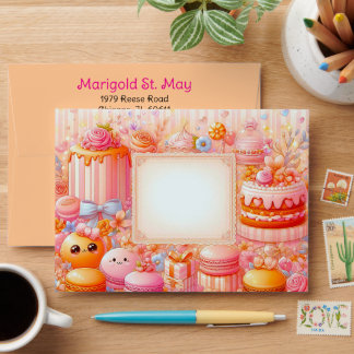 Vintage Bakery Envelopes