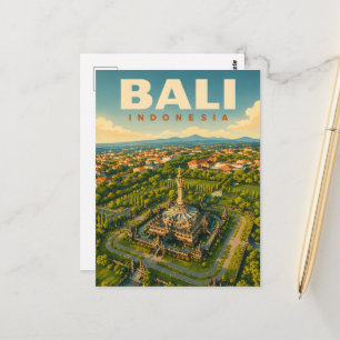 Vintage Bali Postcard – Bajra Sandhi Monument