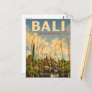 Vintage Bali Postcard – Besakih Temple