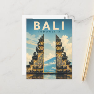 Vintage Bali Postcard – Lempuyang Gate of Heaven