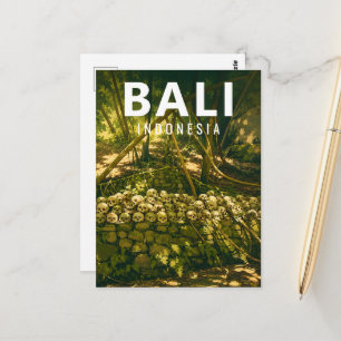 Vintage Bali Postcard – Trunyan Skull Cemetery