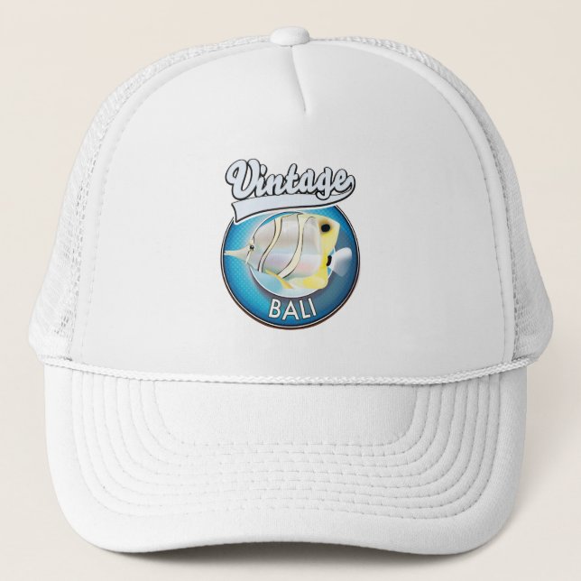 Vintage Bali retro logo Trucker Hat (Front)