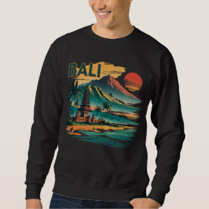 Vintage Bali Travel – Sunset Beach & Temple Sweatshirt