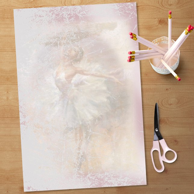 Vintage Ballerina Dance Pose Decoupage Tissue Paper (Creator Uploaded)