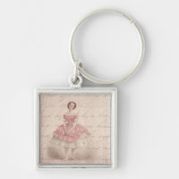 Vintage Ballerina Girl in a Pink Tutu