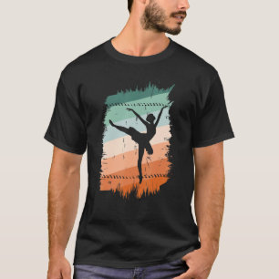 Vintage Ballerina Retro Ballet Dancer Ballroom Cla T-Shirt
