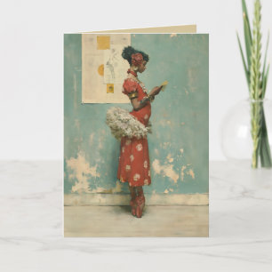 Vintage Ballet Elegance  Card