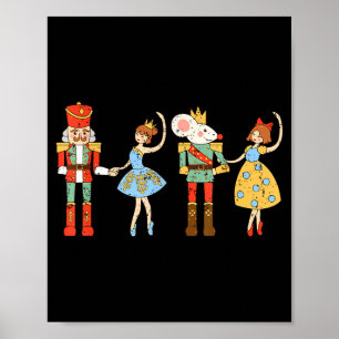Vintage Ballet Sugar Plum Fairy Nutcracker Squad C Poster