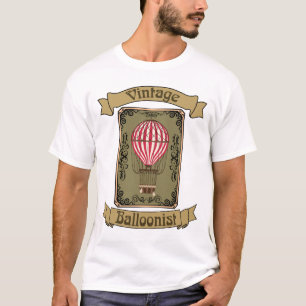 Vintage Balloonist Hot Air Balloon Ballooning Gift T-Shirt