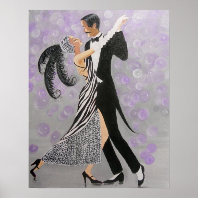 VINTAGE BALLROOM DANCERS POSTER (Front)
