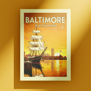 Vintage Baltimore Maryland Postcard
