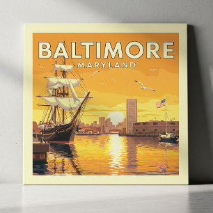 Vintage Baltimore Maryland Tile