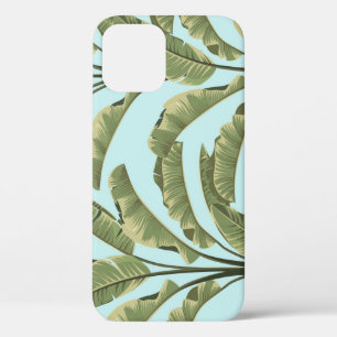 Vintage Banana Leaves: Tropical Seamless. iPhone 12 Case