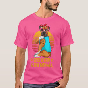 Vintage Bandanna Boer Grandma Retro Dog Lover T-Shirt