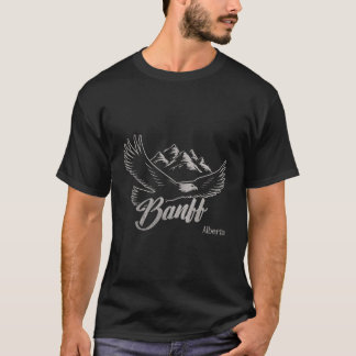 Vintage Banff Alberta Mountains Eagle T-Shirt
