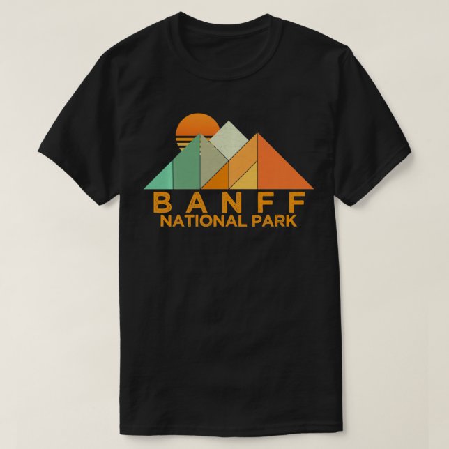 Vintage Banff National Park  T-Shirt (Design Front)