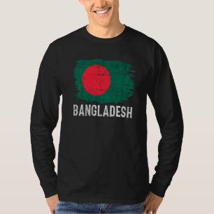 Vintage Bangladesh Flag For Bangladeshi T-Shirt