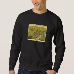 Vintage Bangor Me Map 1870 Sweatshirt
