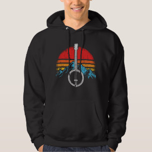 Vintage Banjo Player Bluegrass Musician Hoodie