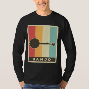 Vintage Banjo Player Music Retro 6 T-Shirt