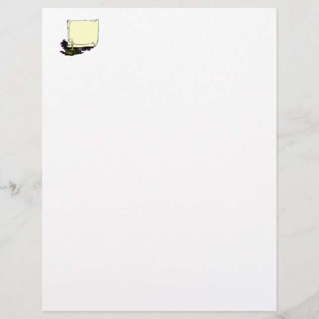 Vintage Banner and Book with Candle Template (Front)