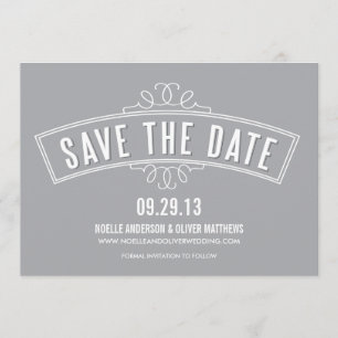 VINTAGE BANNER   SAVE THE DATE ANNOUNCEMENT