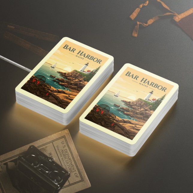 Vintage Bar Harbour Maine Playing Cards (Creator Uploaded)