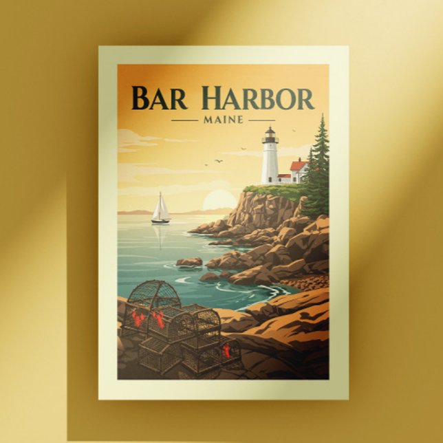 Vintage Bar Harbour Maine Postcard (Creator Uploaded)