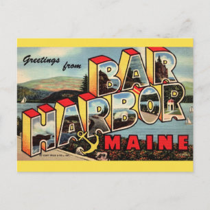 Vintage Bar Harbour Postcard