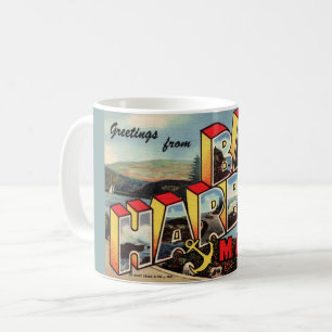 Vintage Bar Harbour Postcard Mug