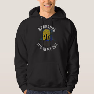 Vintage Barbados Flag  It Is In My Dna  Barbadian Hoodie